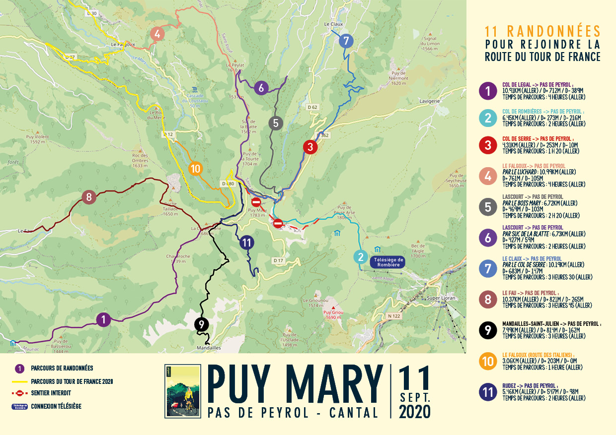 Tour De France Arrivee Au Puy Mary 11 Septembre Cantal